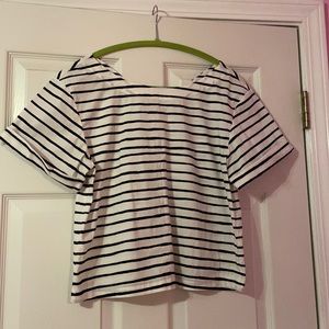 J.CREW size XS striped blouse